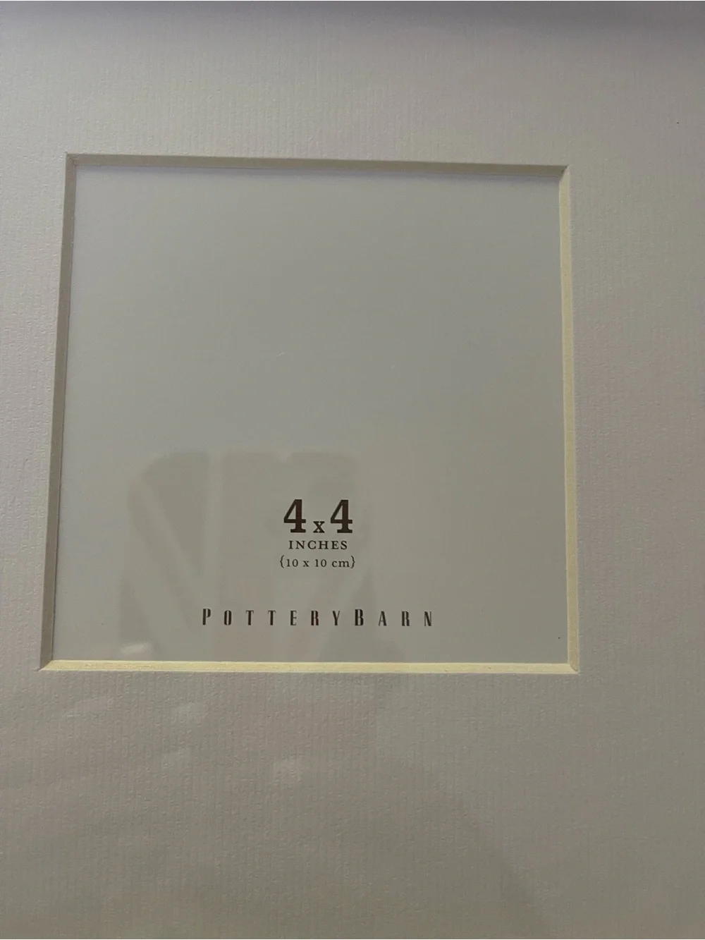 Pottery Barn Box Photo Frame Matt Black 4 x 4 Minimalist Decor Modern Tabletop